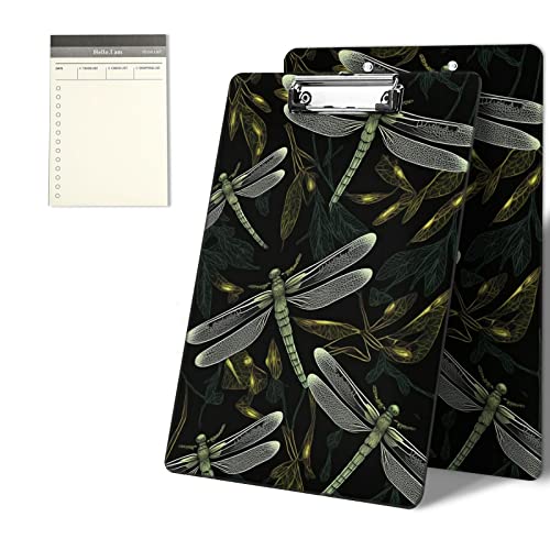 CGFGHHUY Klemmbretter mit niedlichem Libellenmuster, 22,9 x 31,8 cm, mit flachem Metallclip, Klemmbrett für Studenten, Klassenzimmer, Büro, Damen, Herren, mit einem To-Do-Listen-Notizblock CGFGHHUY Klemmbretter mit niedlichem Libellenmuster, 22,9 x 31,8 cm, mit flachem Metallclip, Klemmbrett für Studenten, Klassenzimmer, Büro, Damen, Herren, mit einem To-Do-Listen-Notizblock von CGFGHHUY