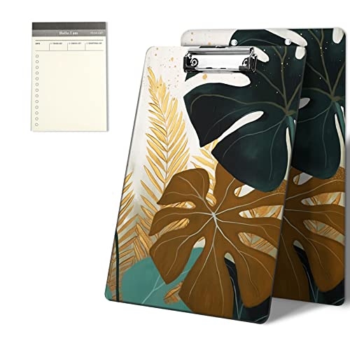 CGFGHHUY Klemmbretter mit niedlichem tropischem Palmenmuster, 22,9 x 31,8 cm, mit niedrigem Profil, Metallclip, Klemmbrett für Studenten, Klassenzimmer, Büro, Damen, Herren, mit einem CGFGHHUY Klemmbretter mit niedlichem tropischem Palmenmuster, 22,9 x 31,8 cm, mit niedrigem Profil, Metallclip, Klemmbrett für Studenten, Klassenzimmer, Büro, Damen, Herren, mit einem von CGFGHHUY
