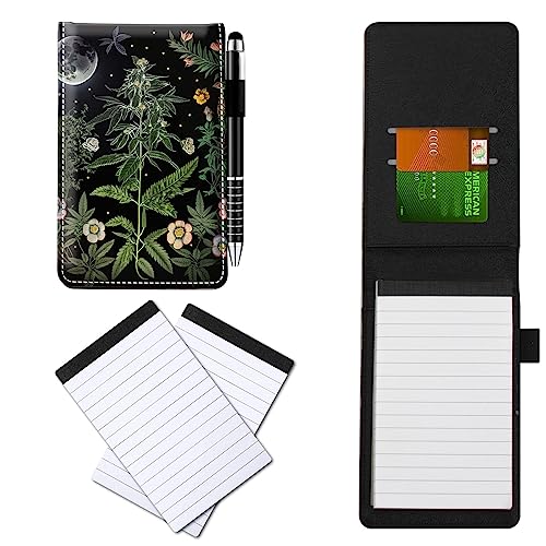 CGFGHHUY Notizbuch aus PU-Leder, klein, mit Metall-Kugelschreiber und 2 Stück, 7,6 x 12,7 cm, Notizblöcke, Nachfüllpackungen, Blumen, Pflanzen, Mondmuster, Notizbücher für Meetings, tägliche CGFGHHUY Notizbuch aus PU-Leder, klein, mit Metall-Kugelschreiber und 2 Stück, 7,6 x 12,7 cm, Notizblöcke, Nachfüllpackungen, Blumen, Pflanzen, Mondmuster, Notizbücher für Meetings, tägliche von CGFGHHUY