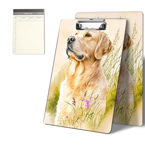 Klemmbretter mit Pflanzen und Blumen, Hundemuster, 22,9 x 31,8 cm, Standard-A4-Klemmbrett mit flachem Metallclip und To-Do-Notizblock für Schule, Büro, Zuhause und Studenten Klemmbretter mit Pflanzen und Blumen, Hundemuster, 22,9 x 31,8 cm, Standard-A4-Klemmbrett mit flachem Metallclip und To-Do-Notizblock für Schule, Büro, Zuhause und Studenten von CGFGHHUY