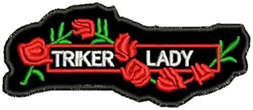 Triker Lady Aufnäher zum Aufbügeln oder Aufnähen, klein, für Jacke, Weste Triker Lady Aufnäher zum Aufbügeln oder Aufnähen, klein, für Jacke, Weste von CGI