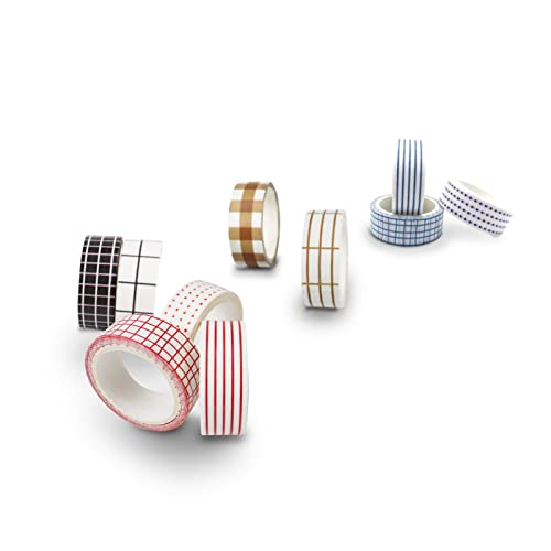 CGLRybO 10 Rolls Washi Tape Set,Vintage Masking Tapes, 15 MM Breite DIY Papier Tape, Zerreißbar dekoratives Klebeband, Farbmaskierungsband für Bullet Journals,Scrapbooking & Bastelbedarf, DIY CGLRybO 10 Rolls Washi Tape Set,Vintage Masking Tapes, 15 MM Breite DIY Papier Tape, Zerreißbar dekoratives Klebeband, Farbmaskierungsband für Bullet Journals,Scrapbooking & Bastelbedarf, DIY von CGLRybO