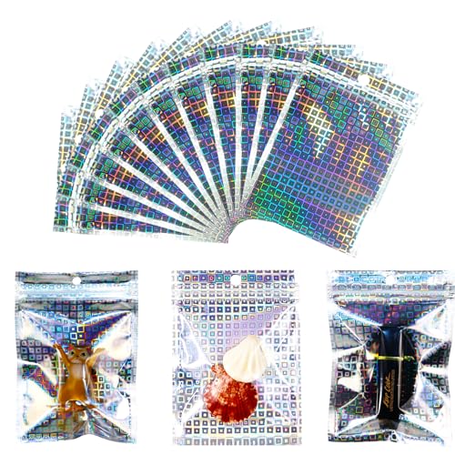 100 Stück Wiederverschließbare Holographische Selbstversiegelungssäcke mit Reißverschluss 10 x 15 cm Reflektierende Stand-up-Beutel für Geschenkschmuck Probe Aufbewahrung Süßigkeiten 100 Stück Wiederverschließbare Holographische Selbstversiegelungssäcke mit Reißverschluss 10 x 15 cm Reflektierende Stand-up-Beutel für Geschenkschmuck Probe Aufbewahrung Süßigkeiten von CGLRybO