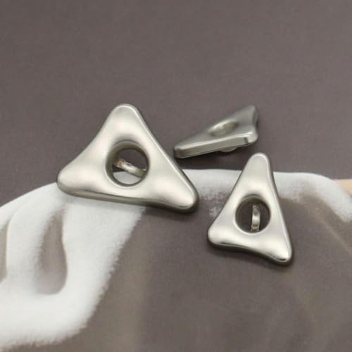 20 Stück unregelmäßige Metallknöpfe mit Schaft, modischer Nähknopf für Kleidung, Strickjacken, Mäntel, Bastelprojekte, 26 mm-Silber-26 mm 20 Stück unregelmäßige Metallknöpfe mit Schaft, modischer Nähknopf für Kleidung, Strickjacken, Mäntel, Bastelprojekte, 26 mm-Silber-26 mm von CGRYREH