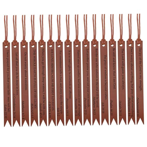 16pcs Leder Bibel Tabs, luxuriöse Bibelstabs für Frauen und Männer, leicht zu lesen und aufzutragen, Etiketten für einfache Navigation, Brown 16pcs Leder Bibel Tabs, luxuriöse Bibelstabs für Frauen und Männer, leicht zu lesen und aufzutragen, Etiketten für einfache Navigation, Brown von CGTQROVR