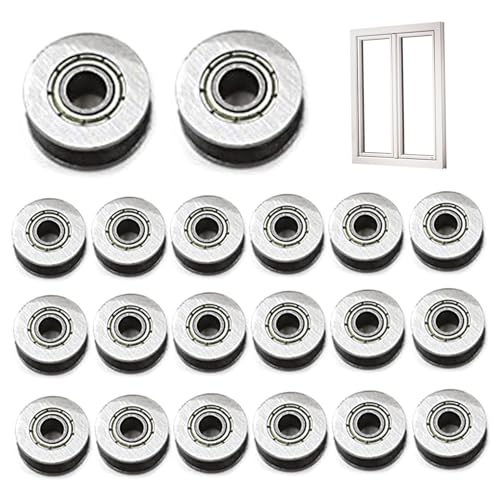 20pcs v Rillenlager Mini -V -Rillenlager ideal für mobile Türen Glastüren Robus praktische kleine Riemenscheiben ideal für die Linearbewegungssystem für die Schienenstrecke 20pcs v Rillenlager Mini -V -Rillenlager ideal für mobile Türen Glastüren Robus praktische kleine Riemenscheiben ideal für die Linearbewegungssystem für die Schienenstrecke von CGTQROVR