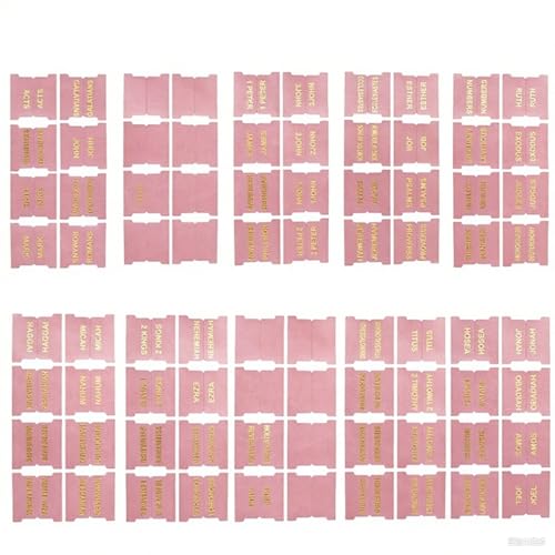 80pcs Bibel Tabs, klare, adhäsive Bibelzubehör sind 14 leere Etiketten, tränenfeste und leicht zu lesen für die Navigation 80pcs Bibel Tabs, klare, adhäsive Bibelzubehör sind 14 leere Etiketten, tränenfeste und leicht zu lesen für die Navigation von CGTQROVR
