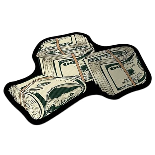 CGTQROVR Geld Teppich 16x24 Zoll, dekorative 100-Dollar-Bill-Teppich mit rutschloser Boden einzigartiger und kreativer unregelmäßiger Bodenmatten für Wohnzimmer Spielzimmer Schlafzimmer CGTQROVR Geld Teppich 16x24 Zoll, dekorative 100-Dollar-Bill-Teppich mit rutschloser Boden einzigartiger und kreativer unregelmäßiger Bodenmatten für Wohnzimmer Spielzimmer Schlafzimmer von CGTQROVR