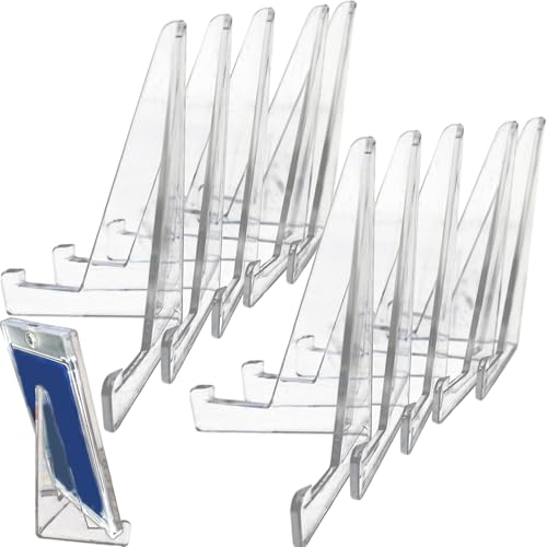 CGTQROVR Kartenanzeigestand, 10 Prozent transparente Acryl -Place -Kartenhalter, 3, 4 Zoll hohe Mini -Staffelei -Ständer für Münze, Foto, Medaillen, Geschäftshandelskarten CGTQROVR Kartenanzeigestand, 10 Prozent transparente Acryl -Place -Kartenhalter, 3, 4 Zoll hohe Mini -Staffelei -Ständer für Münze, Foto, Medaillen, Geschäftshandelskarten von CGTQROVR