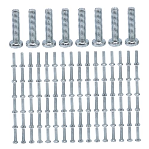 M6x20mm Bolzen 100pcs Kohlenstoffstahl Vollgewindeschrauben mit Kreuzkopfersatz für Möbelautomobile M6x20mm Bolzen 100pcs Kohlenstoffstahl Vollgewindeschrauben mit Kreuzkopfersatz für Möbelautomobile von CGTQROVR