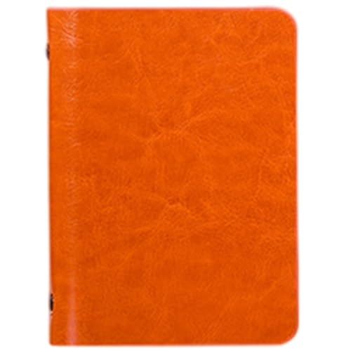 Pocket Notebook 6 Ring A7 Kleine Notebook -Taschengröße mit leeren Papieren Leder Mini -Notizblock für Büro -Heimschule Schreibzubehör von CGTQROVR