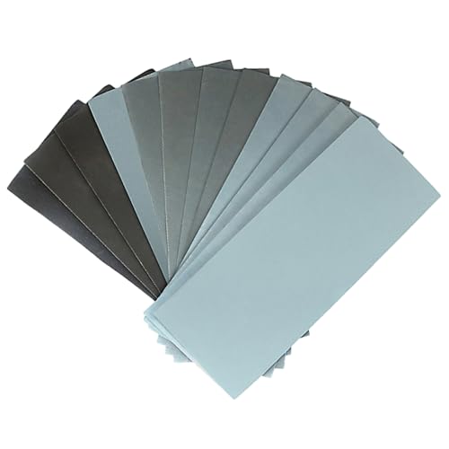 Schleifpapier -Sortiment 120 bis 2000 verschiedene Körnchen -Sandpapierblätter nass trocken Schleifpapier für Holzmöbel Fertigstellen Metallschleifen Automobilpolier Schleifpapier -Sortiment 120 bis 2000 verschiedene Körnchen -Sandpapierblätter nass trocken Schleifpapier für Holzmöbel Fertigstellen Metallschleifen Automobilpolier von CGTQROVR
