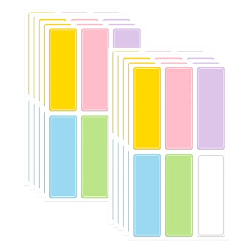Wasserdichtes Etikett Aufkleber Allzweck Tagesbetreuung Etikett Selbstkleber Name Aufkleber farbenfrohe Schreiben Sie auf Flasche ideal für Jar 10Sheets60pcs L. Wasserdichtes Etikett Aufkleber Allzweck Tagesbetreuung Etikett Selbstkleber Name Aufkleber farbenfrohe Schreiben Sie auf Flasche ideal für Jar 10Sheets60pcs L. von CGTQROVR