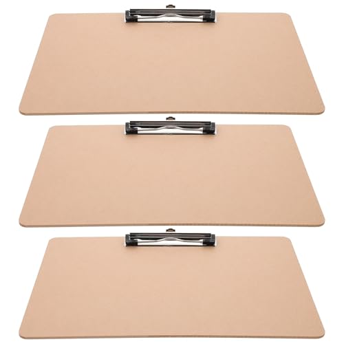Klemmbretter 3 Stück Schreibtafel Hard Design Zwischenablage Studenten for Büroordner Holzzubehör Für die Ablage von Dokumenten Klemmbretter 3 Stück Schreibtafel Hard Design Zwischenablage Studenten for Büroordner Holzzubehör Für die Ablage von Dokumenten von CGUOHU