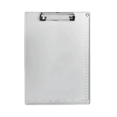 Klemmbretter 3 stücke Aluminium Legierung Schreiben Clip Bord Tragbare Papier Halten Zwischenablage Mit Zentimeter Waagen Einfache Kreative for Büro Schule Für die Ablage von Dokumenten(A4) von CGUOHU