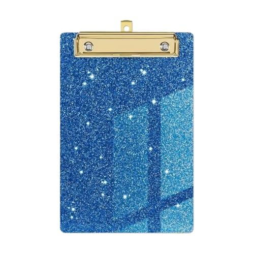 Klemmbretter 4 Stück Klemmbretter mit niedrigem Metallclip und Aufhängeloch for den Einsatz im Klassenzimmer, in der Schule und im Büro Für die Ablage von Dokumenten(Blue) von CGUOHU