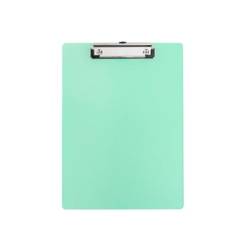 Klemmbretter 4 stücke A4 Datei Ordner Zwischenablage Schreiben Pad 80-blatt Kapazität Memo Clip Bord Wasserdicht Schule Liefert Büro Schreibwaren Für die Ablage von Dokumenten(Green) von CGUOHU