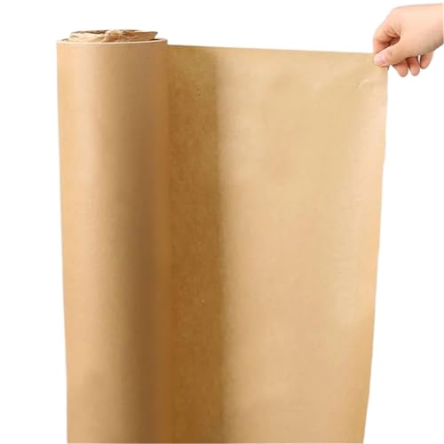 Kraftpapier 3 Stück braune Kraftpapierrolle, Verpackungspapier, Papierverpackungsmaterialien, Blumenstrauß, Geschenkbox, Bastelpapier Für Kunsthandwerk Packpapier(45cmx10.0m) von CGUOHU