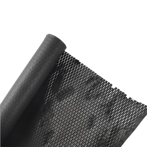 Kraftpapier 5 Stück Wabenpapier, stoßfestes Pufferverpackungspapier, Blumenverpackung aus Kraftpapier Für Kunsthandwerk Packpapier(Black 30CMX5.0M) von CGUOHU