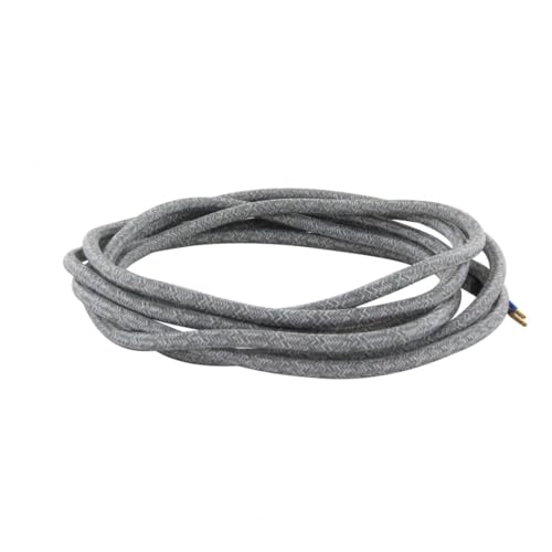 CHACON Textilkabel, 3 m, zweifarbig, hellgrau CHACON Textilkabel, 3 m, zweifarbig, hellgrau von CHACON