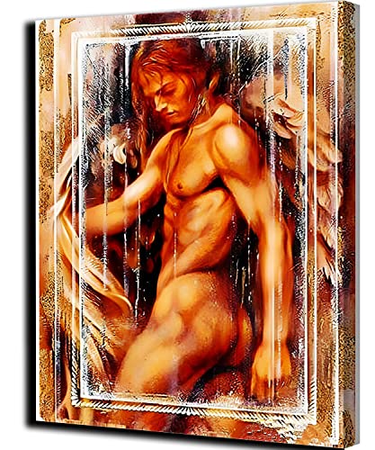 CHAHU Malen nach Zahlen Kits für Erwachsene und Kinder nackter mann engel körperkunst DIY Ölgemälde Digitale Leinwand Wandkunst Home Decoration - 40x50CM Rahmenlos CHAHU Malen nach Zahlen Kits für Erwachsene und Kinder nackter mann engel körperkunst DIY Ölgemälde Digitale Leinwand Wandkunst Home Decoration - 40x50CM Rahmenlos von CHAHU