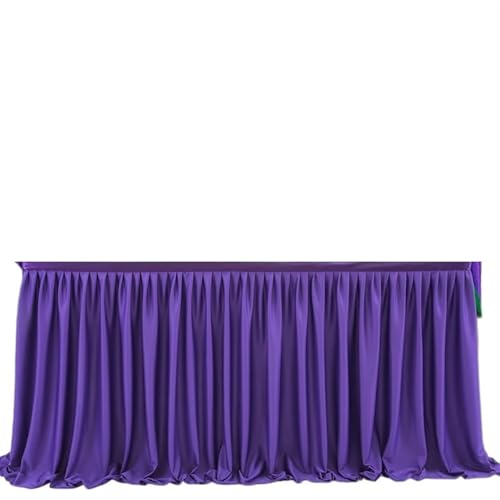 CHAKEUZND Tischdecke für Party-Desserttisch, Party-Tischröcke, Mehrfarbig, 1,22 m/1,83 m/2,74 m/4,32 m(Deep Purple,9FT 78X275CM) von CHAKEUZND