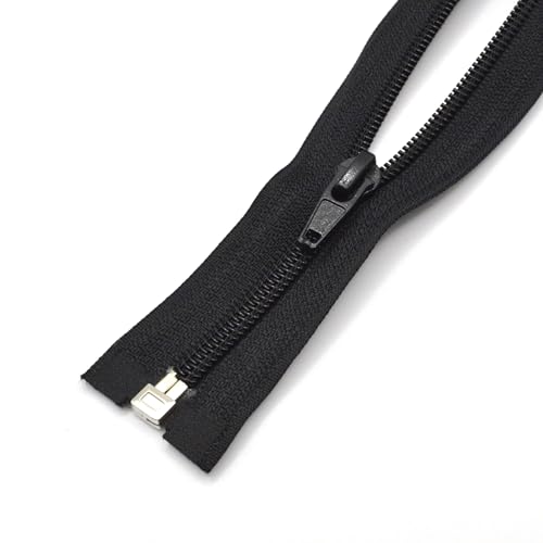 CHAKRAA 125 cm #5 mm Mesh Reißverschluss Spirale Reißverschluss Teilbar Schwarz für Langen Mantel Zelt Campingausrüstung von CHAKRAA CHAVALLYS