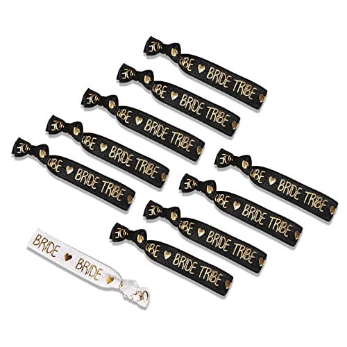 CHAMEEN 11 Stück Team Bride Armbänder für Bachelorette Party und JGA Deko Frauen, JGA Armbänder Set, 1 White Bride und 10 Black Team Braut für Frauen Junggesellenabschied, Bride to Be Dekoration CHAMEEN 11 Stück Team Bride Armbänder für Bachelorette Party und JGA Deko Frauen, JGA Armbänder Set, 1 White Bride und 10 Black Team Braut für Frauen Junggesellenabschied, Bride to Be Dekoration von CHAMEEN