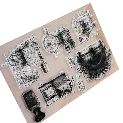 CHAMEEN Schreibmaschinen Retro Clear Stamps Silikonstempel Retro Maschinen für DIY Scrapbooking Fotoalbum Dekorativ Karten für Thanksgiving Weihnachtsfeiertage CHAMEEN Schreibmaschinen Retro Clear Stamps Silikonstempel Retro Maschinen für DIY Scrapbooking Fotoalbum Dekorativ Karten für Thanksgiving Weihnachtsfeiertage von CHAMEEN