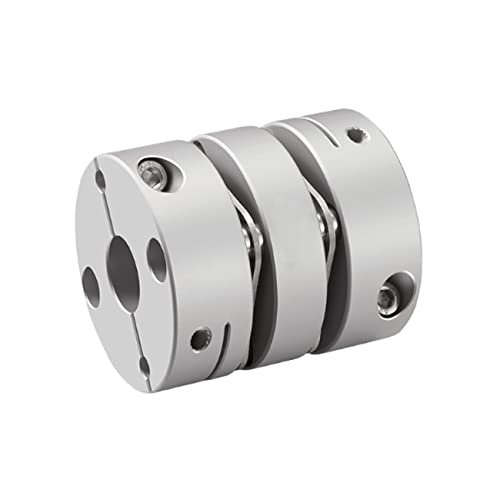 CHANCS Flexible Kupplung Aluminiumlegierung Doppelmembranklammer Motorwellenkupplung D26L30 Unterschiedlicher Innendurchmesser 6-8mm von CHANCS
