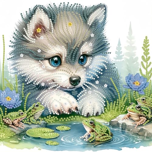 CHANGYUE 5d DIY Partial Special Form Drill Malerei Wolf Dekor 30x30 cm CHANGYUE 5d DIY Partial Special Form Drill Malerei Wolf Dekor 30x30 cm von CHANGYUE