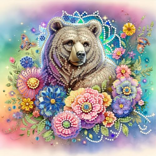 CHANGYUE 5d DIY Partial Special geformtes Bohrer Diamant Malerei Bären Bären Dekor 30x30 cm CHANGYUE 5d DIY Partial Special geformtes Bohrer Diamant Malerei Bären Bären Dekor 30x30 cm von CHANGYUE