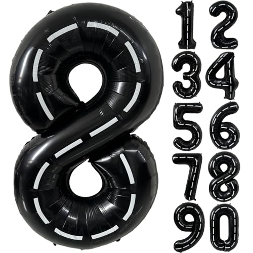 101,6 cm große Rennwagen Geburtstagsballons Rennstrecke Schwarz Zahl 8 Ballon groß Mylar Schwarz 8 Ballon Jungen 8. Geburtstag Rennauto Themenparty Dekor Supplies 101,6 cm große Rennwagen Geburtstagsballons Rennstrecke Schwarz Zahl 8 Ballon groß Mylar Schwarz 8 Ballon Jungen 8. Geburtstag Rennauto Themenparty Dekor Supplies von CHANGZHONG