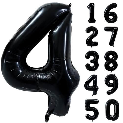 CHANGZHONG 40 Zoll 0 to 9 in Schwarz Nummer Folienballon Helium Zahlenballon Luftballon Riesenzahl Party Hochzeit Kindergeburtstag Geburtstag Nummer 4 CHANGZHONG 40 Zoll 0 to 9 in Schwarz Nummer Folienballon Helium Zahlenballon Luftballon Riesenzahl Party Hochzeit Kindergeburtstag Geburtstag Nummer 4 von CHANGZHONG