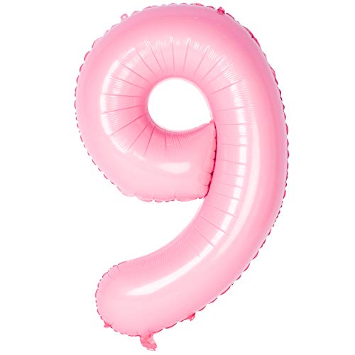 CHANGZHONG 40 Zoll 0 to 9 in Tiffany Rosa Nummer Folienballon Helium Zahlenballon Luftballon Riesenzahl Party Hochzeit Kindergeburtstag Geburtstag Number 9 CHANGZHONG 40 Zoll 0 to 9 in Tiffany Rosa Nummer Folienballon Helium Zahlenballon Luftballon Riesenzahl Party Hochzeit Kindergeburtstag Geburtstag Number 9 von CHANGZHONG