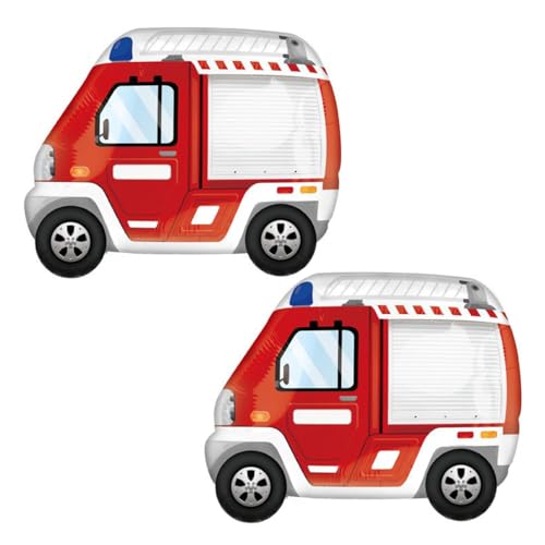 Feuerwehrauto Luftballons Groß Rot Auto Folienballons Feuerauto Geburtstag Ballon für Feuerwehrleute Baby Show Geburtstag Party Dekoration 2 Stück Feuerwehrauto Luftballons Groß Rot Auto Folienballons Feuerauto Geburtstag Ballon für Feuerwehrleute Baby Show Geburtstag Party Dekoration 2 Stück von CHANGZHONG
