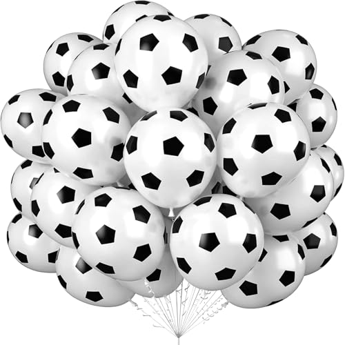 Fußball-Luftballons, 35 Stück, Latex-Ballons, Fußball-Themen-Dekoration, Ballonbogen für Jungen, Kindergeburtstag, Abschlussfeier, Babyparty, Party-Dekorationen Fußball-Luftballons, 35 Stück, Latex-Ballons, Fußball-Themen-Dekoration, Ballonbogen für Jungen, Kindergeburtstag, Abschlussfeier, Babyparty, Party-Dekorationen von CHANGZHONG