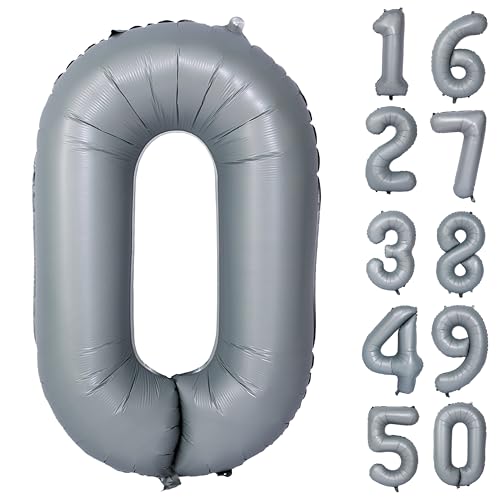 Grau Geburtstag Ballon Zahl 0 Große Graue Ballon Zahlen Luftballons 0 jahre Grau Ballons für Party Deko Hochzeit Valentinstag Einschulung Kindergeburtstag Babyparty Abschluss Dekoration Grau Geburtstag Ballon Zahl 0 Große Graue Ballon Zahlen Luftballons 0 jahre Grau Ballons für Party Deko Hochzeit Valentinstag Einschulung Kindergeburtstag Babyparty Abschluss Dekoration von CHANGZHONG