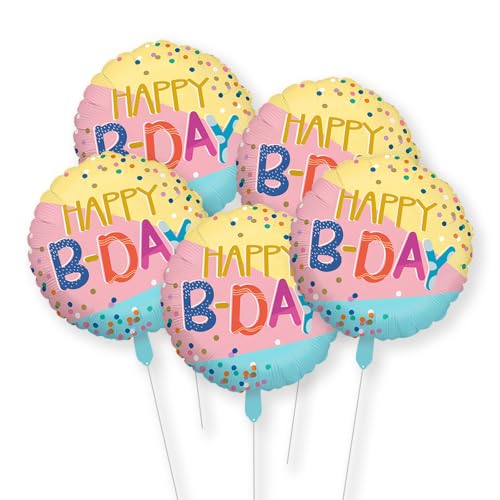 Happy Birthday Luftballon 5 Stück Geburtstag Ballon Runde Geburtstags Helium Ballon Junge Mädchen Geburtstag Party Dekoration Geburtstagsdeko 18 Zoll Happy Birthday Luftballon 5 Stück Geburtstag Ballon Runde Geburtstags Helium Ballon Junge Mädchen Geburtstag Party Dekoration Geburtstagsdeko 18 Zoll von CHANGZHONG