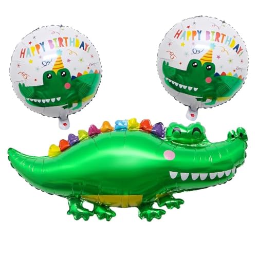 Krokodile Luftballons Grün Ballons Tiere Luftballon 3 Stück Krokodileballons Folienballon Krokodil Geburtstagsdeko Mädchen Junge Kindergeburtstag Deko Krokodile Geburtstag Party Dekoration Geschenk Krokodile Luftballons Grün Ballons Tiere Luftballon 3 Stück Krokodileballons Folienballon Krokodil Geburtstagsdeko Mädchen Junge Kindergeburtstag Deko Krokodile Geburtstag Party Dekoration Geschenk von CHANGZHONG