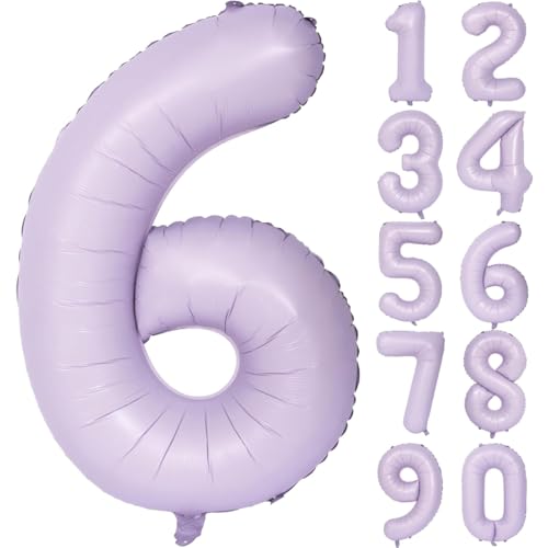 Lila Luftballon 40 Zoll Flieder Zahlenballon Groß Helles Lila Luftballon 6 Hell Lila Geburtstag Ballon lila Folienballon Zahl 6 Helium Ballon 6 Mädchen Jungen Geburtstagsdeko Jubiläum Party Deko Lila Luftballon 40 Zoll Flieder Zahlenballon Groß Helles Lila Luftballon 6 Hell Lila Geburtstag Ballon lila Folienballon Zahl 6 Helium Ballon 6 Mädchen Jungen Geburtstagsdeko Jubiläum Party Deko von CHANGZHONG