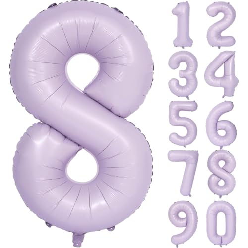 Lila Luftballon 40 Zoll Flieder Zahlenballon Groß Helles Lila Luftballon 8 Hell Lila Geburtstag Ballon lila Folienballon Zahl 8 Helium Ballon 8 Mädchen Jungen Geburtstagsdeko Jubiläum Party Deko Lila Luftballon 40 Zoll Flieder Zahlenballon Groß Helles Lila Luftballon 8 Hell Lila Geburtstag Ballon lila Folienballon Zahl 8 Helium Ballon 8 Mädchen Jungen Geburtstagsdeko Jubiläum Party Deko von CHANGZHONG