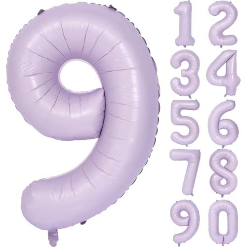 Lila Luftballon 40 Zoll Flieder Zahlenballon Groß Helles Lila Luftballon 9 Hell Lila Geburtstag Ballon lila Folienballon Zahl 9 Helium Ballon 9 Mädchen Jungen Geburtstagsdeko Jubiläum Party Deko Lila Luftballon 40 Zoll Flieder Zahlenballon Groß Helles Lila Luftballon 9 Hell Lila Geburtstag Ballon lila Folienballon Zahl 9 Helium Ballon 9 Mädchen Jungen Geburtstagsdeko Jubiläum Party Deko von CHANGZHONG