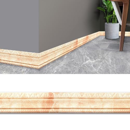 3D-Dekorkantenstreifen – selbstklebende, wasserdichte Wandverkleidung – 4,6 m lange Sockelleiste aus XPE-Schaum in 13 Farben, 1 Stück(Hlight yellow) von CHAOMIN