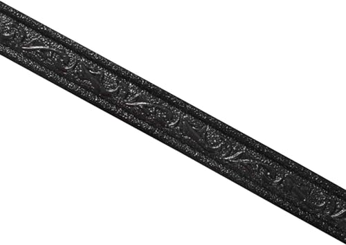 Selbstklebende Wandverkleidung mit 3D-Muster – flexible Sockelleiste for Heim- und Badezimmerdekoration, 1 Stück(Black) von CHAOMIN