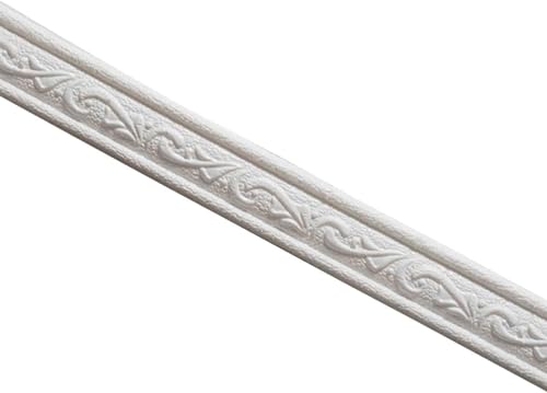 Selbstklebende Wandverkleidung mit 3D-Muster – flexible Sockelleiste for Heim- und Badezimmerdekoration, 1 Stück(White) von CHAOMIN