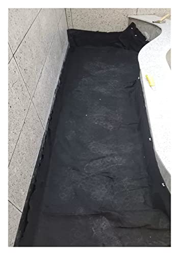 Strapazierfähiges 5oz-Geotextilvlies for die Unterlage von Einfahrten – Hochwertiges Unkrautvlies for die Landschaftsgestaltung(Black,2mx25m/6.5ftx82ft) von CHAOMIN