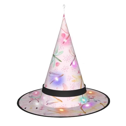 CHARMERM Handbemalte Halloween-Hexenhüte mit LED-Lichtern, beleuchteter Hexenhut für Damen CHARMERM Handbemalte Halloween-Hexenhüte mit LED-Lichtern, beleuchteter Hexenhut für Damen von CHARMERM