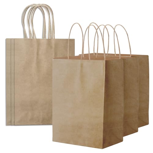 CHARMGIFTBOX 20 Stück 15 x 21 x 8 cm Braun Papiertüten mit Henkel, Geschenktüten Klein Kindergeburtstag, Kraftpapier Tüten für Partei, Fest, Hochzeiten, Babypartys CHARMGIFTBOX 20 Stück 15 x 21 x 8 cm Braun Papiertüten mit Henkel, Geschenktüten Klein Kindergeburtstag, Kraftpapier Tüten für Partei, Fest, Hochzeiten, Babypartys von CHARMGIFTBOX