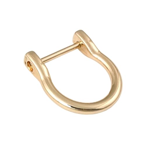 CHATROOM 3/4 Zoll Metall abnehmbare, abnehmbare, offene Schraube D-Ring-Schnalle, Schäkelverschluss, Lederhandwerk, Taschengurt, Gürtel, Schultergurt(Gold) von CHATROOM